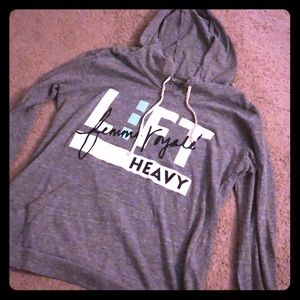 Lift heavy lightweight hoodie
